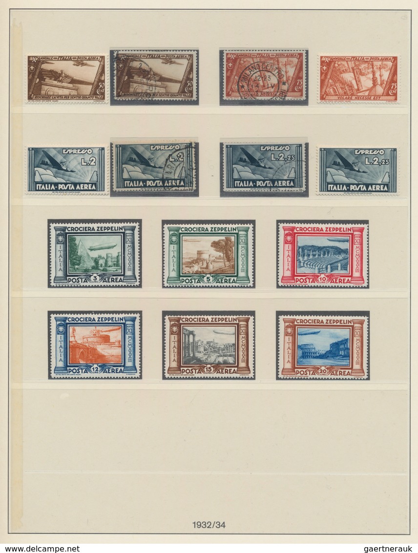 Italien: 1861/1946: Doubly Arranged Collection In Lindner Folder, Beginning With Sardinia IV Emissio - Verzamelingen