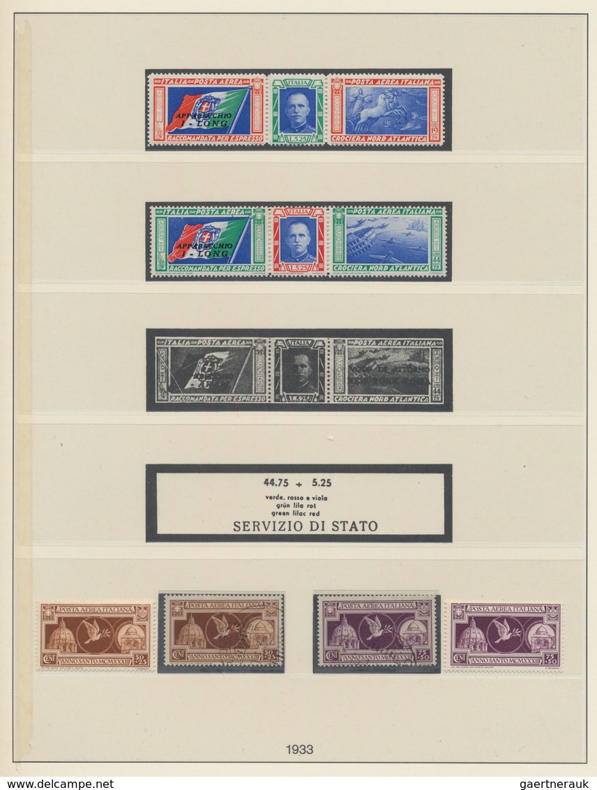 Italien: 1861/1946: doubly arranged collection in Lindner Folder, beginning with Sardinia IV emissio