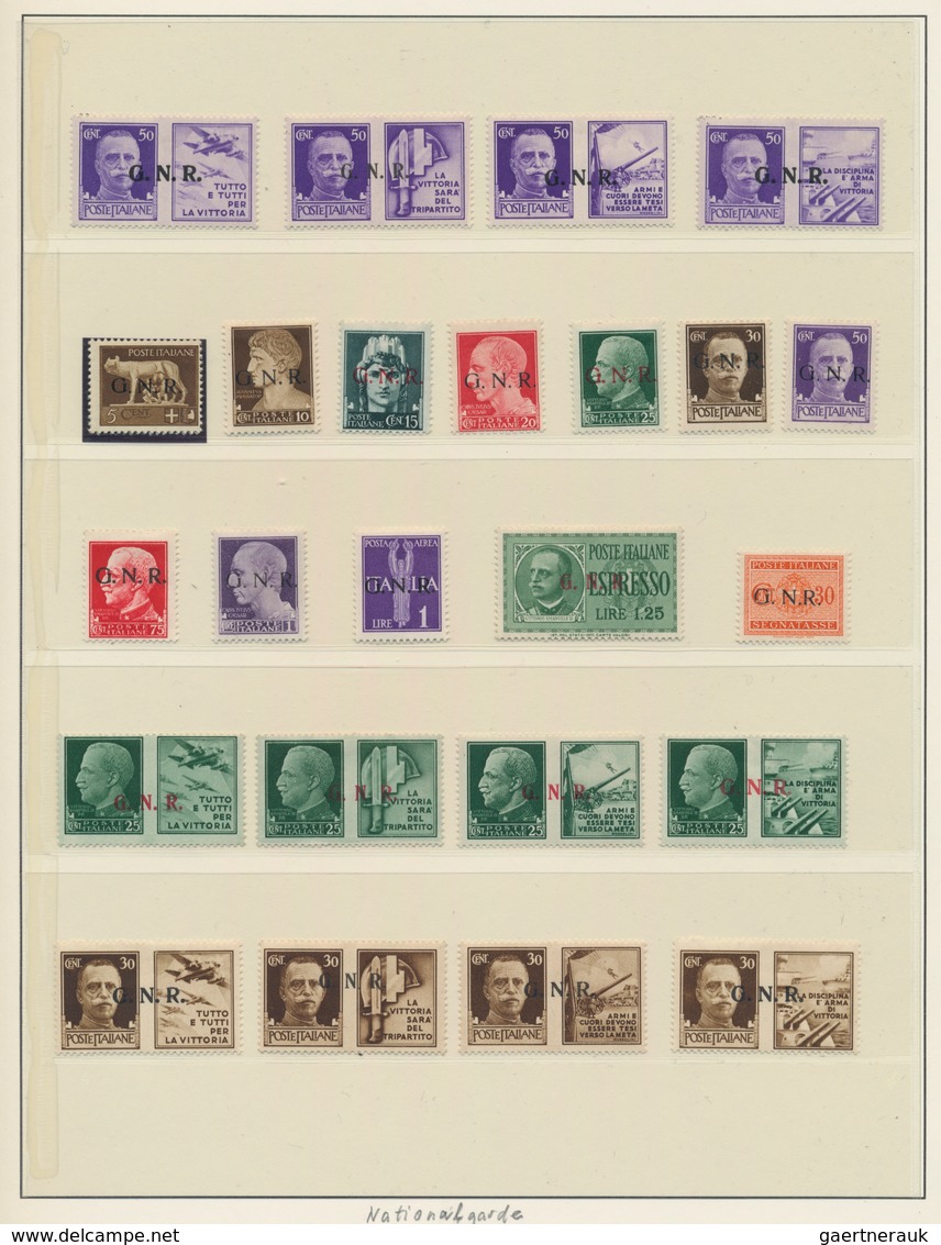 Italien: 1861/1946: doubly arranged collection in Lindner Folder, beginning with Sardinia IV emissio