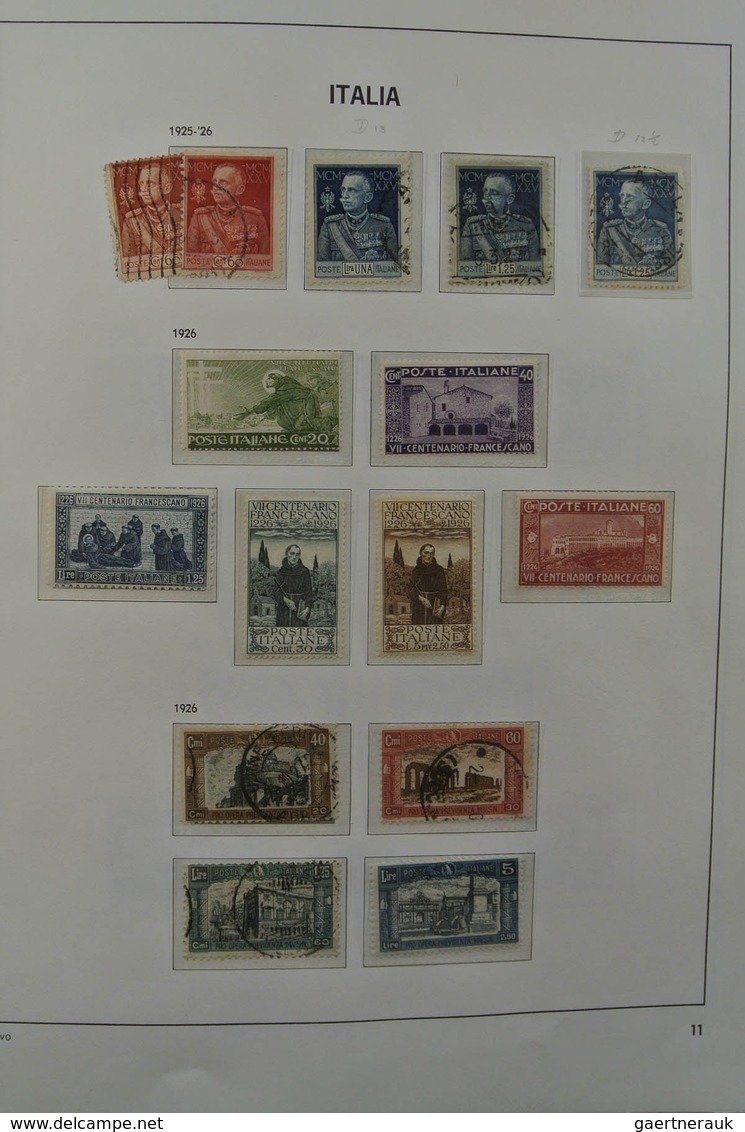 Italien: 1861-1975. MNH, Mint Hinged And Used Collection Italy 1861-1975 In 2 Davo Cristal Albums An - Collections