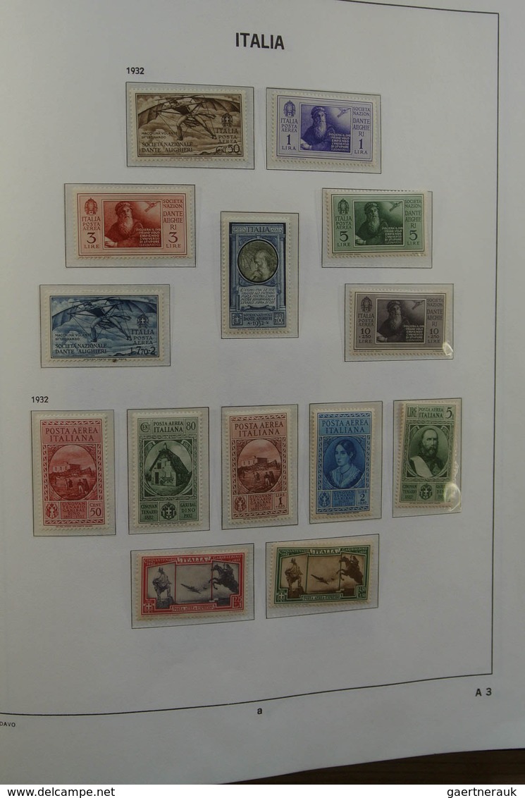 Italien: 1861-1975. MNH, mint hinged and used collection Italy 1861-1975 in 2 Davo cristal albums an