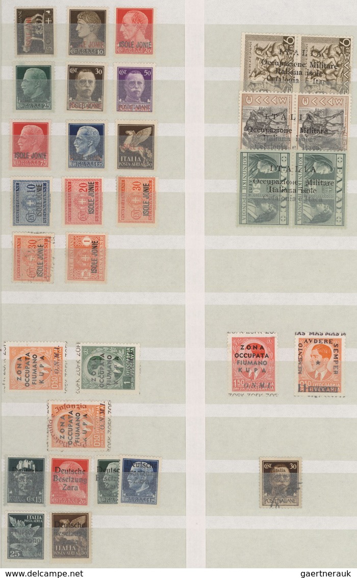 Italien: 1939/1945, Italian Adriatic Area, Mint Collection/assortment On Stockpages, Comprising Occu - Verzamelingen