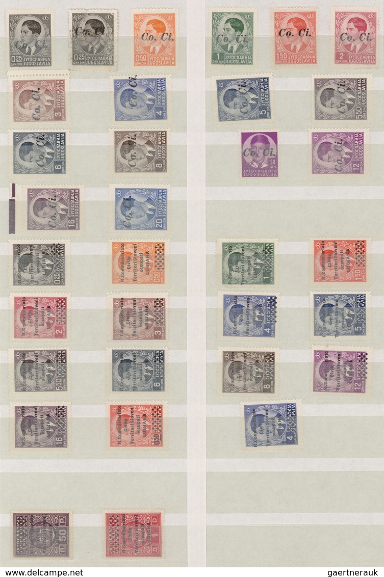 Italien: 1939/1945, Italian Adriatic Area, Mint Collection/assortment On Stockpages, Comprising Occu - Verzamelingen