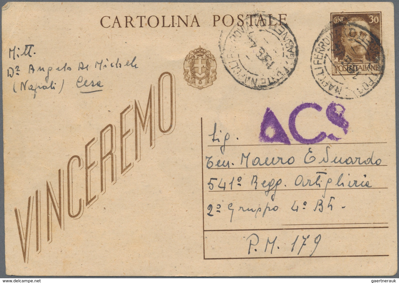 Italien: 1939/1945, Voluminous Collection Of Far More Than 200 Military Post Items ( Posta Militare - Lotti E Collezioni