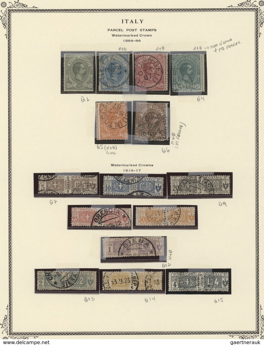 Italien: Excellent Collection, Several Hundred Stamps Mint And Used, Strong In Back Of The Book, Har - Colecciones