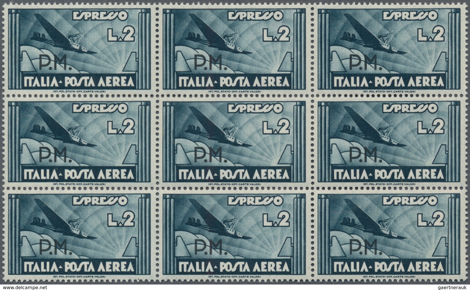 Italien - Militärpostmarken: Feldpost: 1942/1943: "P.M." Overprint On Contemponary Italian Stamps, 9 - Militärpost (MP)
