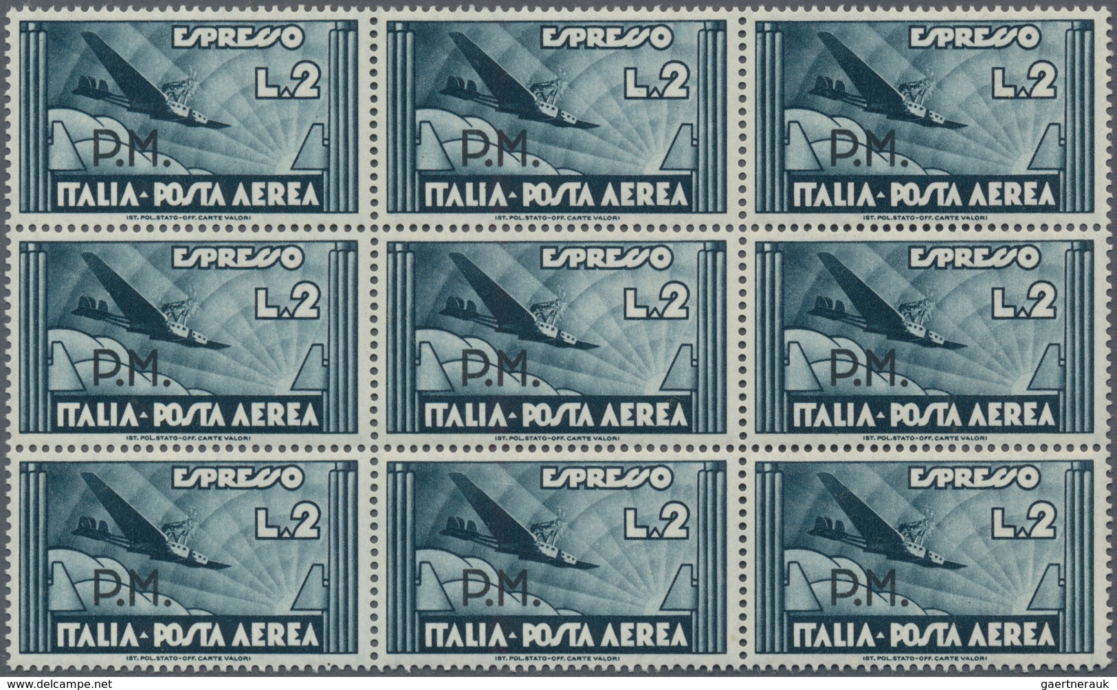 Italien - Militärpostmarken: Feldpost: 1942/1943: "P.M." Overprint On Contemponary Italian Stamps, 9 - Militaire Post (PM)