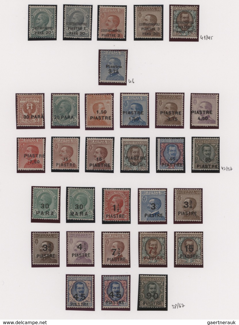 Italienische Post In Der Levante: 1902/1923, A Splendid Mint Collection Of 151 Stamps Well Arranged - Emisiones Generales