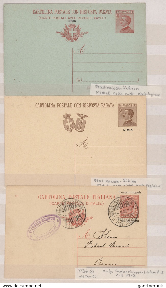 Italienische Post In Der Levante: 1909/1922, Italian Mediterranean Area (Albania/Levant/Lybia), Lot - Emisiones Generales