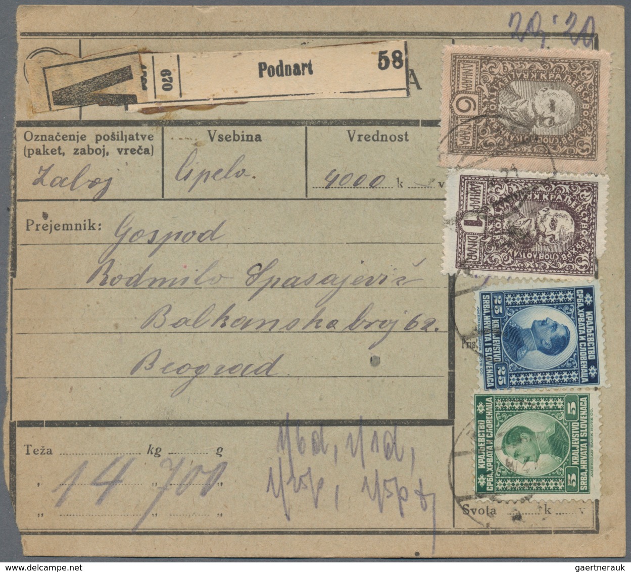 Jugoslawien: 1920/2002 Accumulation Of Ca. 750 Used/CTO-used And Unused Postal Stationeries Incl. Po - Cartas & Documentos