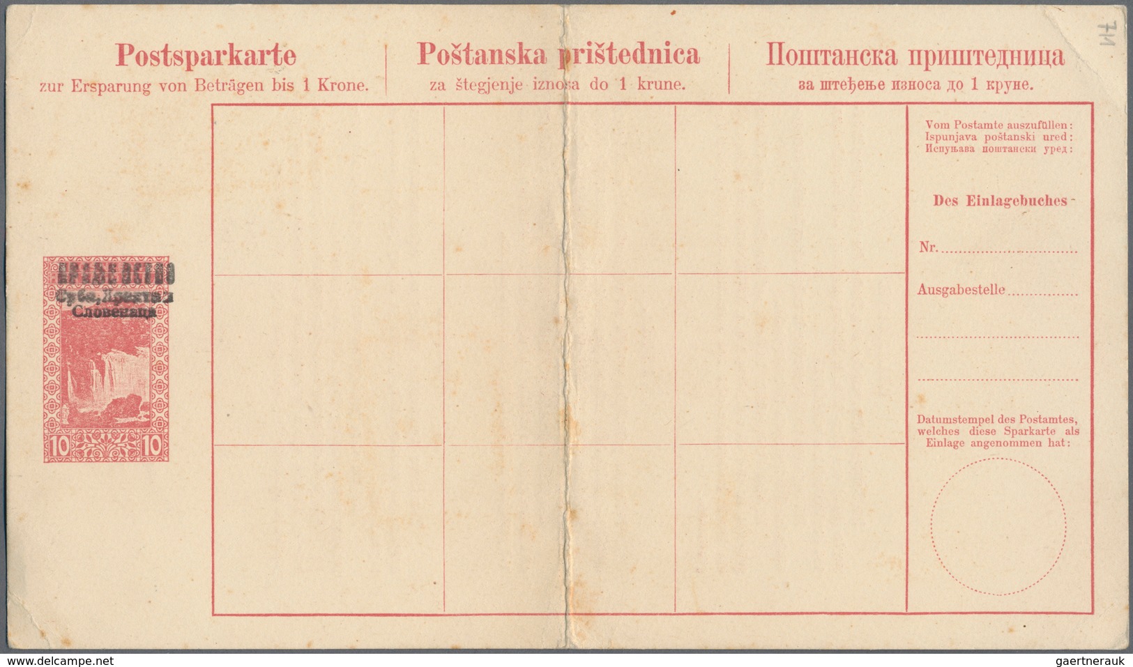 Jugoslawien - Ganzsachen: 1918/20, Small Unusual Holding Of Approx. 25 Unused And Partially Unfolded - Entiers Postaux