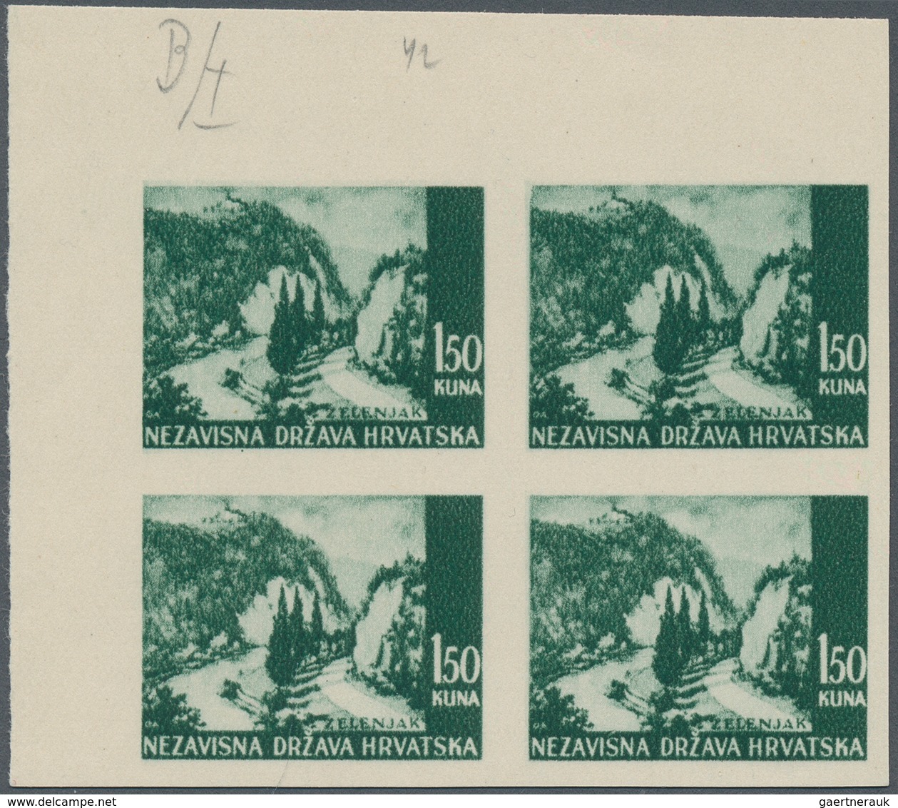 Kroatien: from 1918 interesting lot, almost only better single pieces, incl. trial prints, imperfora