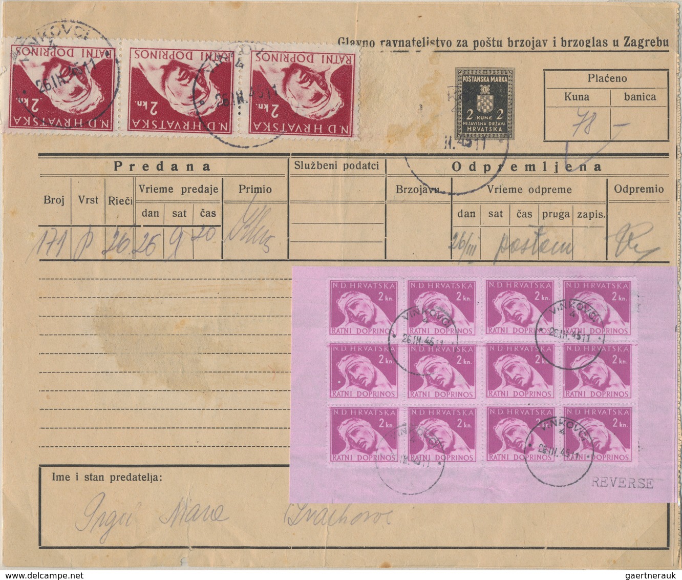 Kroatien: 1941/1945, Postal History of Croatia, extraordinary exhibit of apprx. 280 covers/cards on