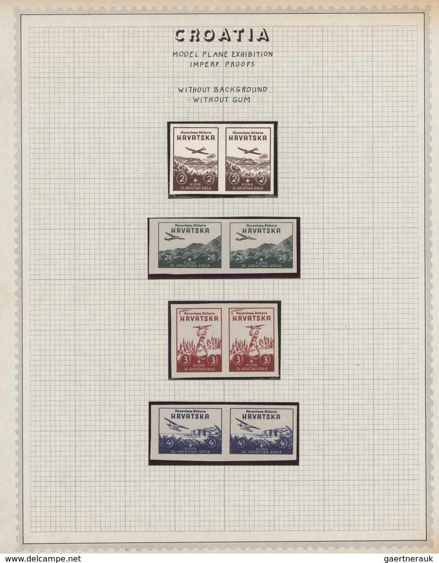 Kroatien: 1941/1945, Specialised Mint Collection On Written Up Album Pages, Comprising 1941 3rd Over - Croacia