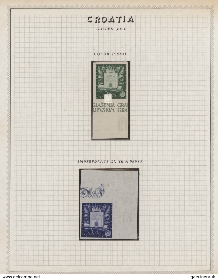 Kroatien: 1941/1945, Specialised Mint Collection On Written Up Album Pages, Comprising 1941 3rd Over - Croacia