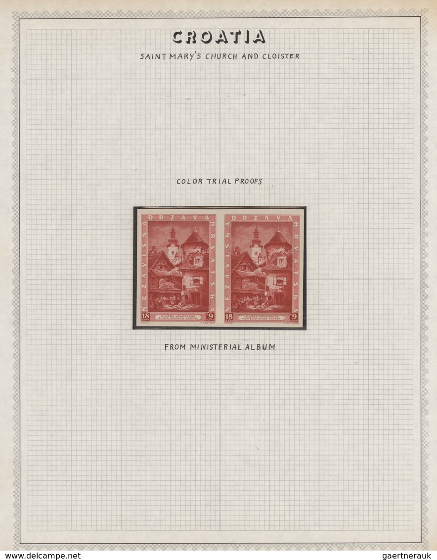 Kroatien: 1941/1945, Specialised Mint Collection On Written Up Album Pages, Comprising 1941 3rd Over - Kroatië