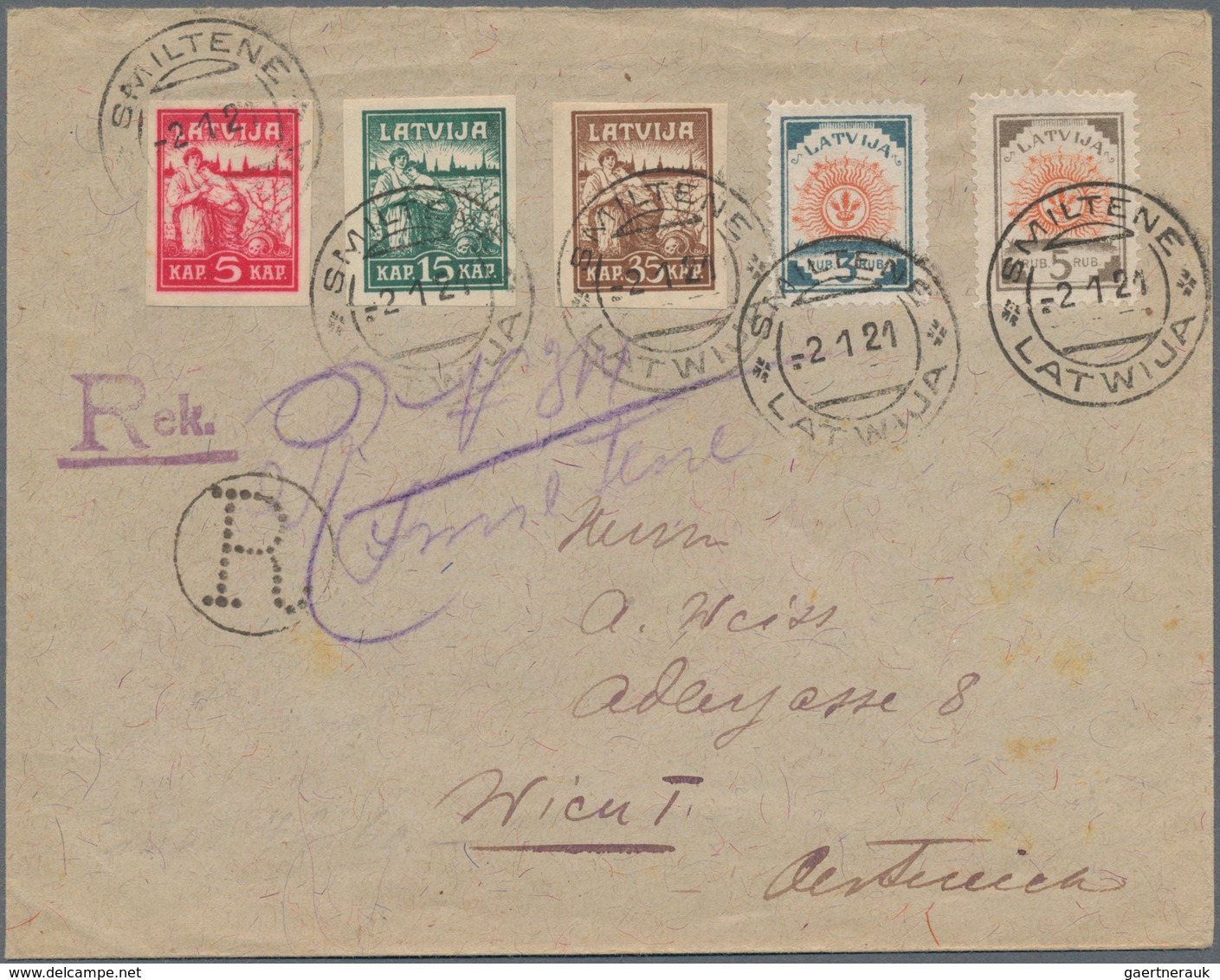 Lettland: 1919 - 1940, Lot Of 19 Covers, While Letters, Postal Stationeries And Postcards With Censo - Lettonie