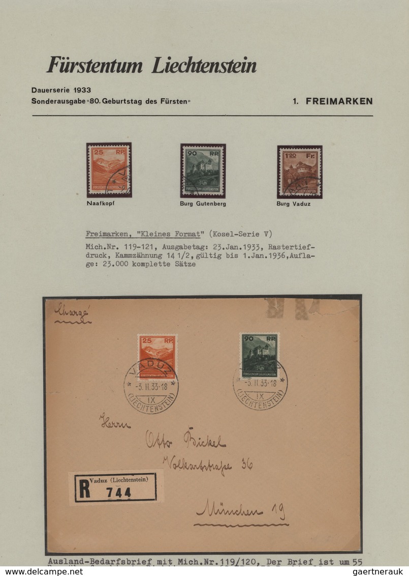 Liechtenstein: 1912/74, gestempelte Sammlung, nur wenige Spitzenwerte fehlen, mit zusätzlich vielen