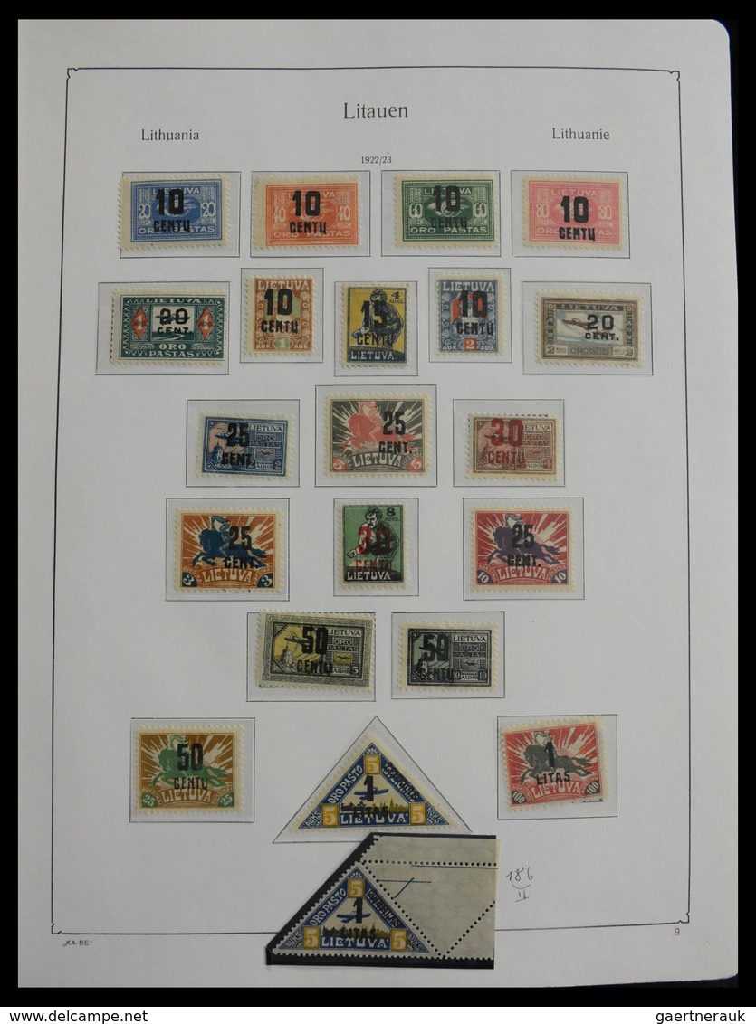 Litauen: 1918-2010: Well Filled, MNH And Mint Hinged Collection Lithuania 1918-2010 In Kabe Album, I - Litouwen