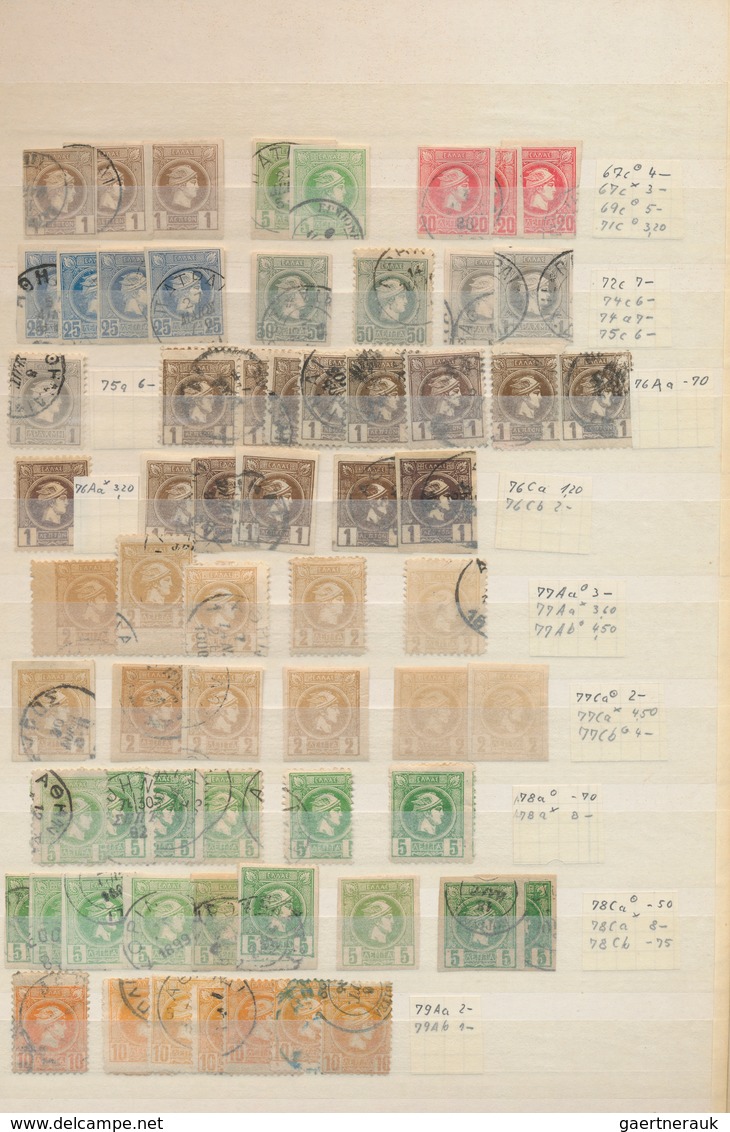 Luxemburg: 1852/1940 (ca.), Mainly Before 1900, Sophisticated Balance Of Apprx. 830 Stamps In A Stoc - Andere & Zonder Classificatie