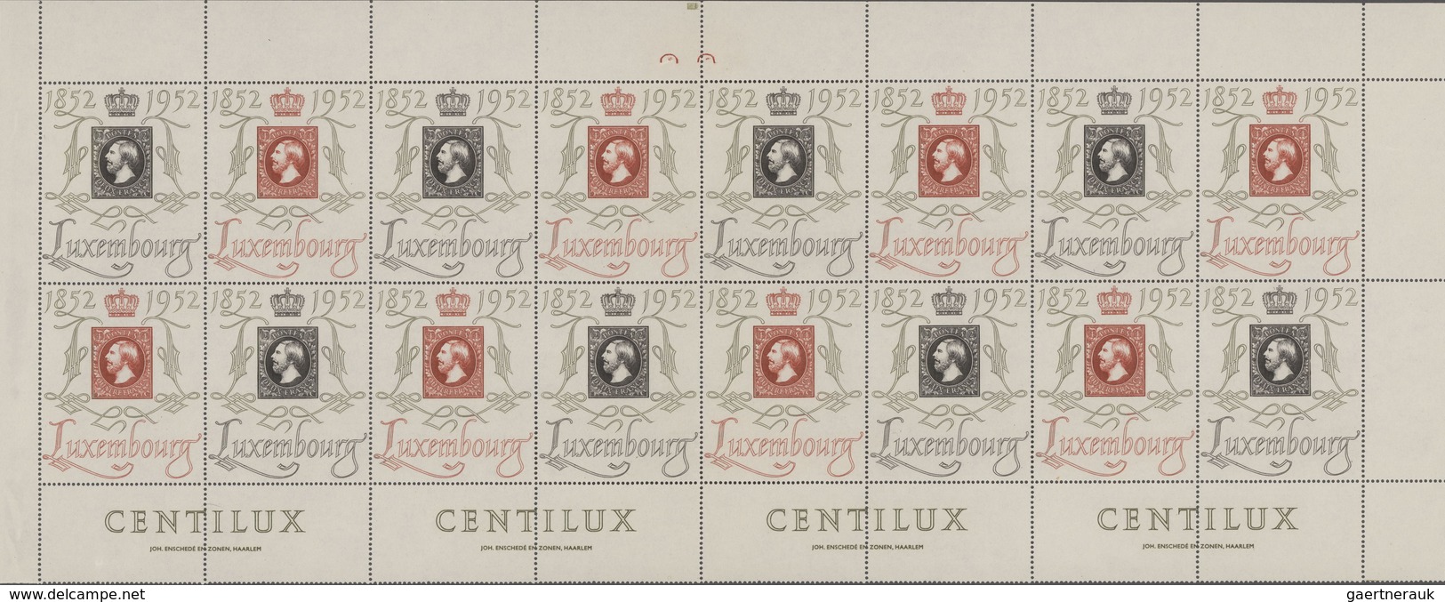 Luxemburg: 1925/1970 (ca.), Chiefly MNH Accumulation On Stockpages, Comprising E.g. 1952 Centilux Co - Otros & Sin Clasificación