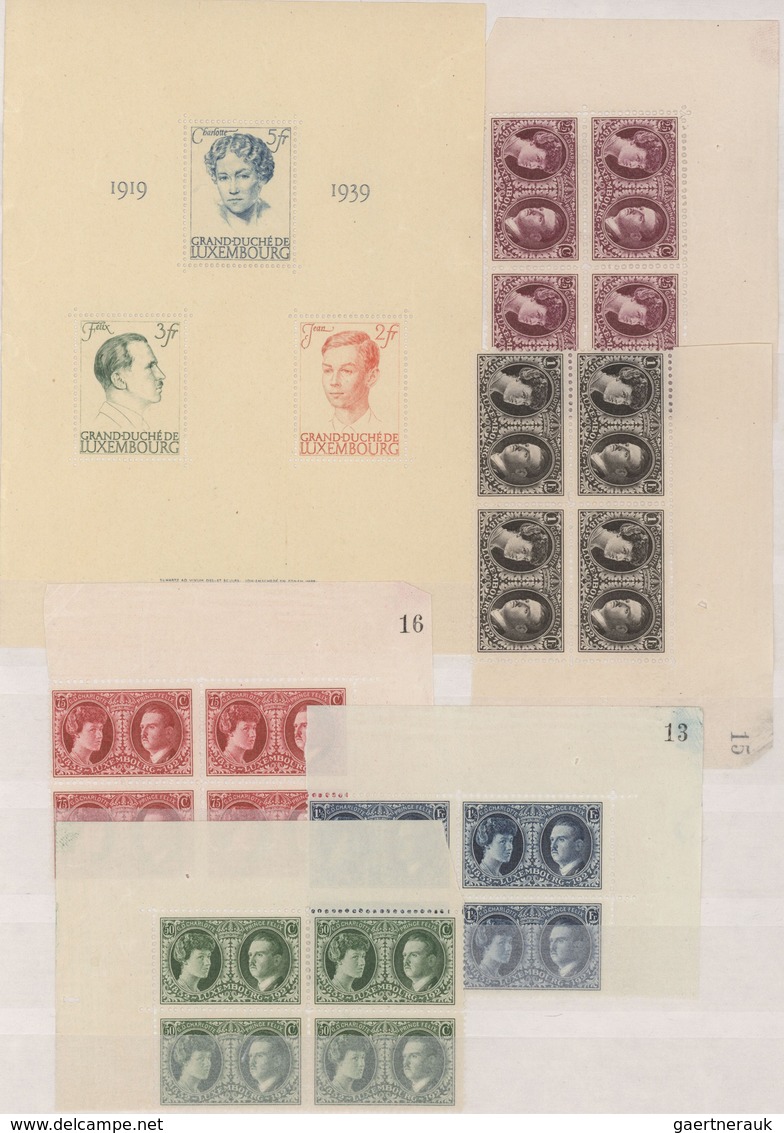 Luxemburg: 1925/1970 (ca.), Chiefly MNH Accumulation On Stockpages, Comprising E.g. 1952 Centilux Co - Autres & Non Classés