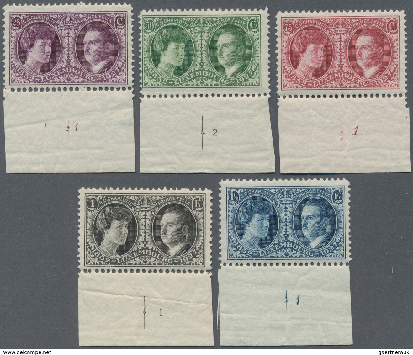 Luxemburg: 1927, International Philatelic Exhibition 'Great Duchess Charlotte And Prince Consort Fel - Otros & Sin Clasificación