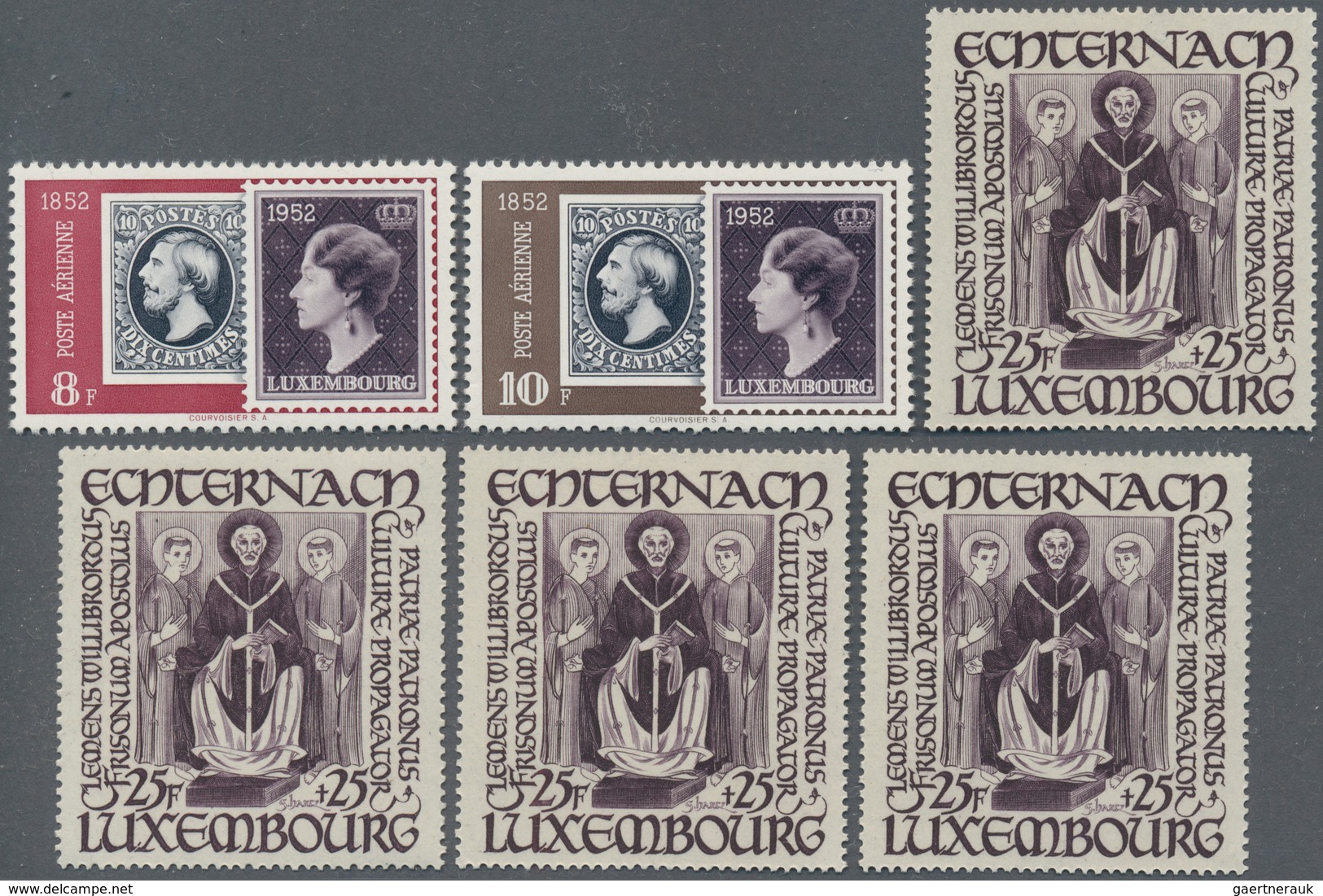 Luxemburg: 1944/1995 (ca.), Accumulation Of The Stamps (NO Miniature Sheets) On Approx. 2.200 (!) Sm - Otros & Sin Clasificación