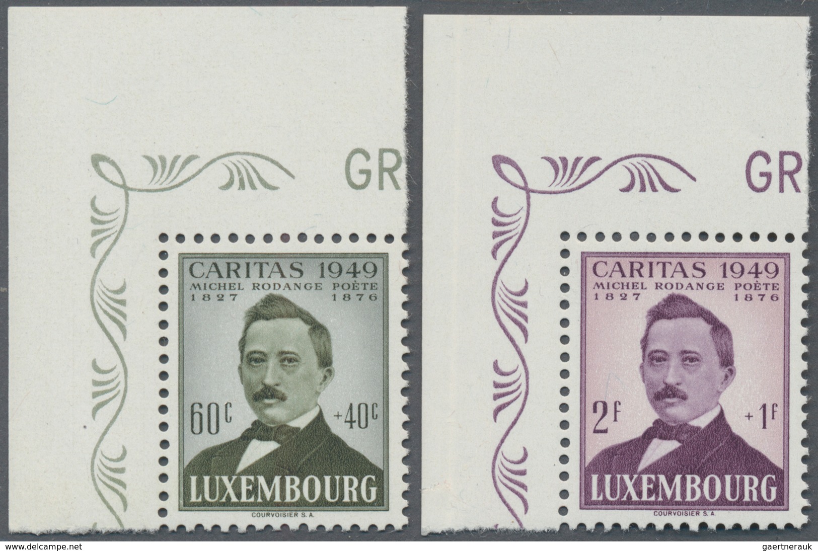 Luxemburg: 1949, CARITAS (Michel Rodange, Writer) Complete Set Of Four In A Lot With About 80 Sets I - Otros & Sin Clasificación