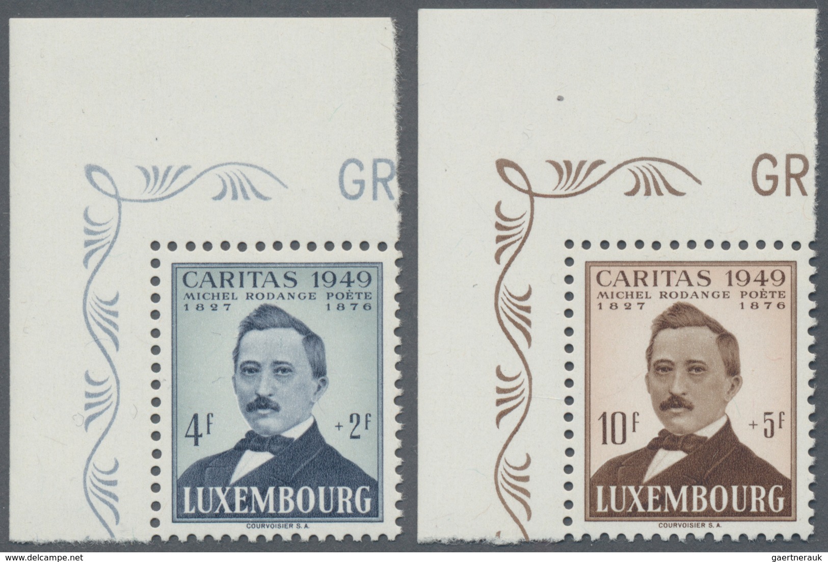 Luxemburg: 1949, CARITAS (Michel Rodange, Writer) Complete Set Of Four In A Lot With About 80 Sets I - Autres & Non Classés
