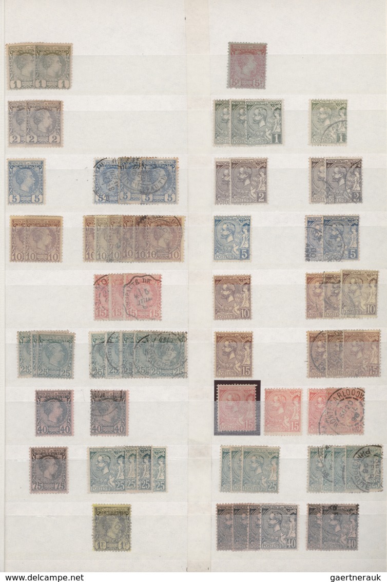 Monaco: 1885/1985, Comprehensive Accumulation/stock In A Thick Stockbook, Well Filled And Sorted Fro - Ongebruikt