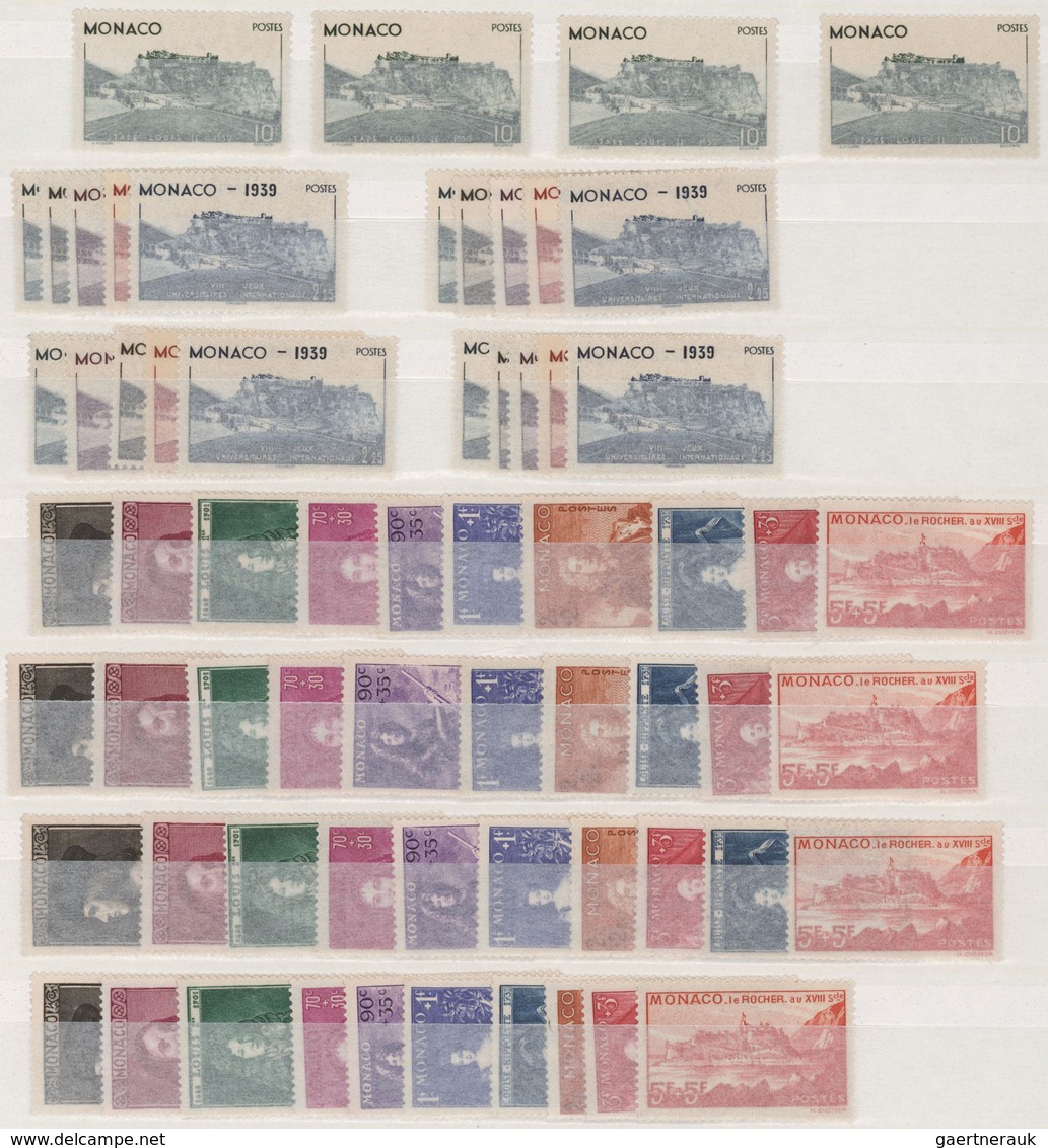 Monaco: 1891/1940, MNH Accumulation In A Stockbbook, Well Filled With Plenty Of Better Sets, E.g. 18 - Ongebruikt