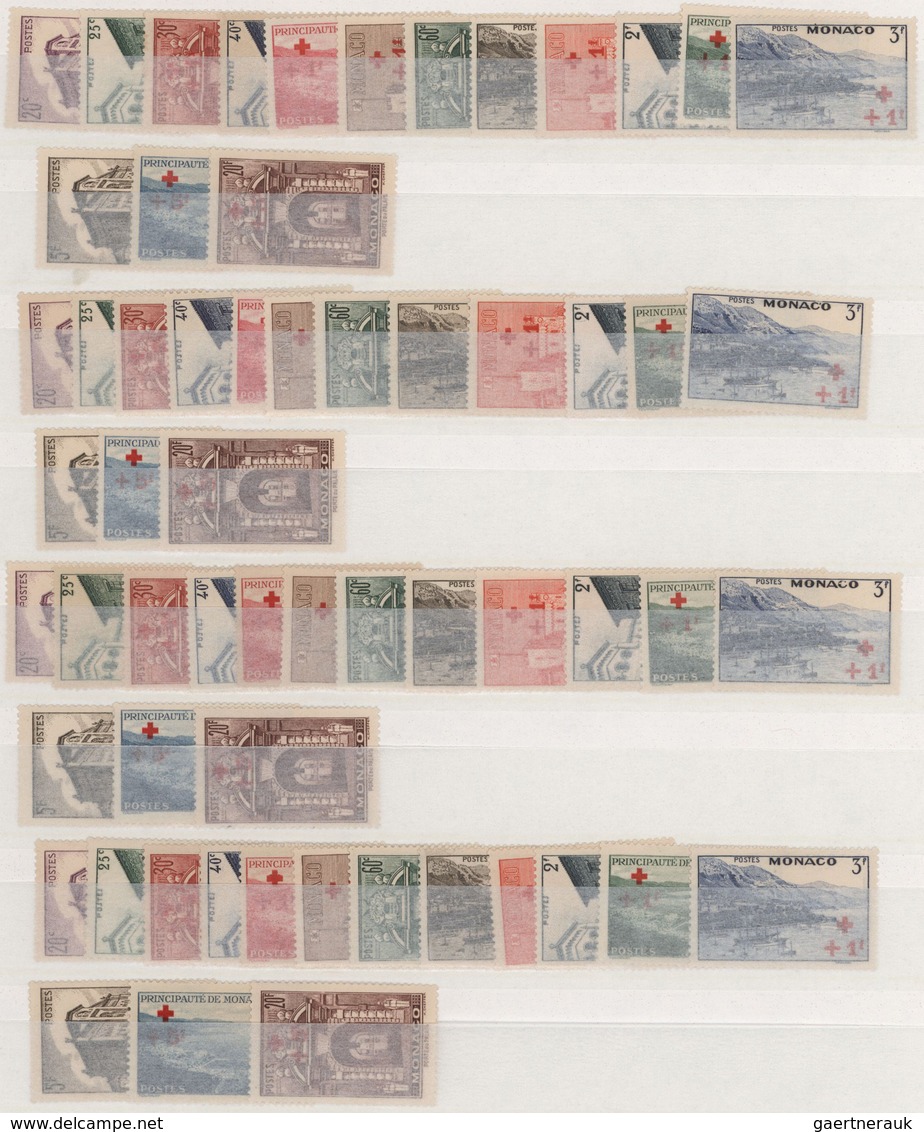 Monaco: 1891/1940, MNH Accumulation In A Stockbbook, Well Filled With Plenty Of Better Sets, E.g. 18 - Ungebraucht