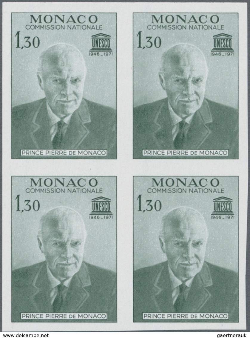 Monaco: 1946/1993, Accumulation With Only IMPERFORATE Stamps Including Single Stamps And Complete Se - Neufs