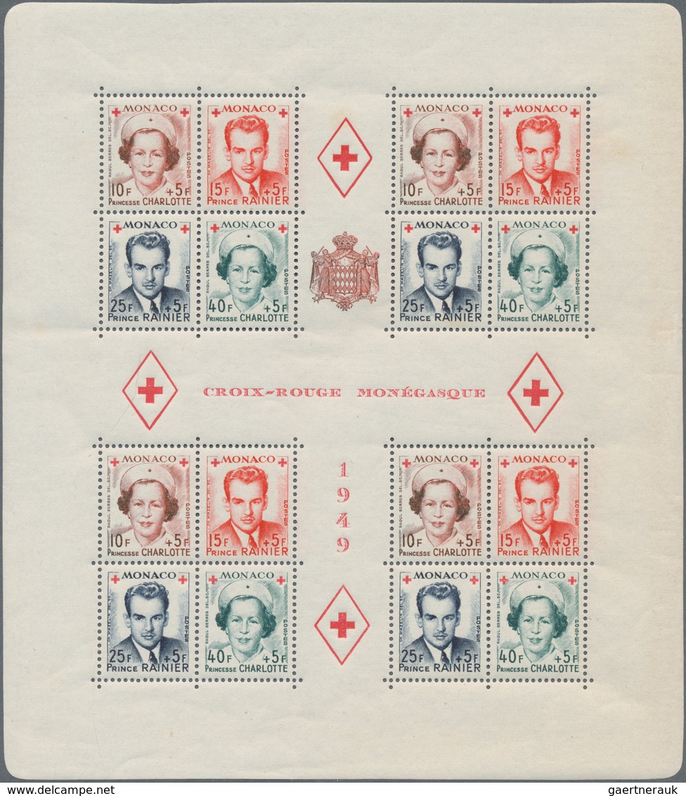 Monaco: 1949/1994, Nice Selection Of Mint Never Hinged Better Souvenir Sheets Perforated And IMPERFO - Neufs