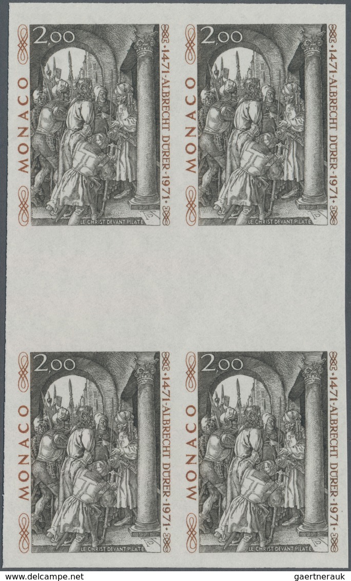 Monaco: 1972, 500th Birthday Of Albrecht Dürer 2.00fr. 'Christ In Front Of Pilate' In A Lot With Abo - Neufs