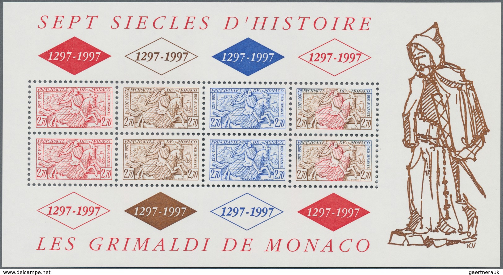 Monaco: 1974/1997 (ca.), Duplicates On Stockcards And In Glassines With Single Stamps Or Complete Se - Ungebraucht