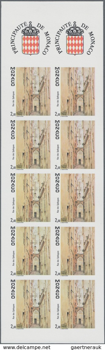 Monaco: 1989, Sights Of Monaco Paintings Set Of Two 2.00fr. 'Rue Des Spélugues' And 2.20fr. 'Place S - Nuevos