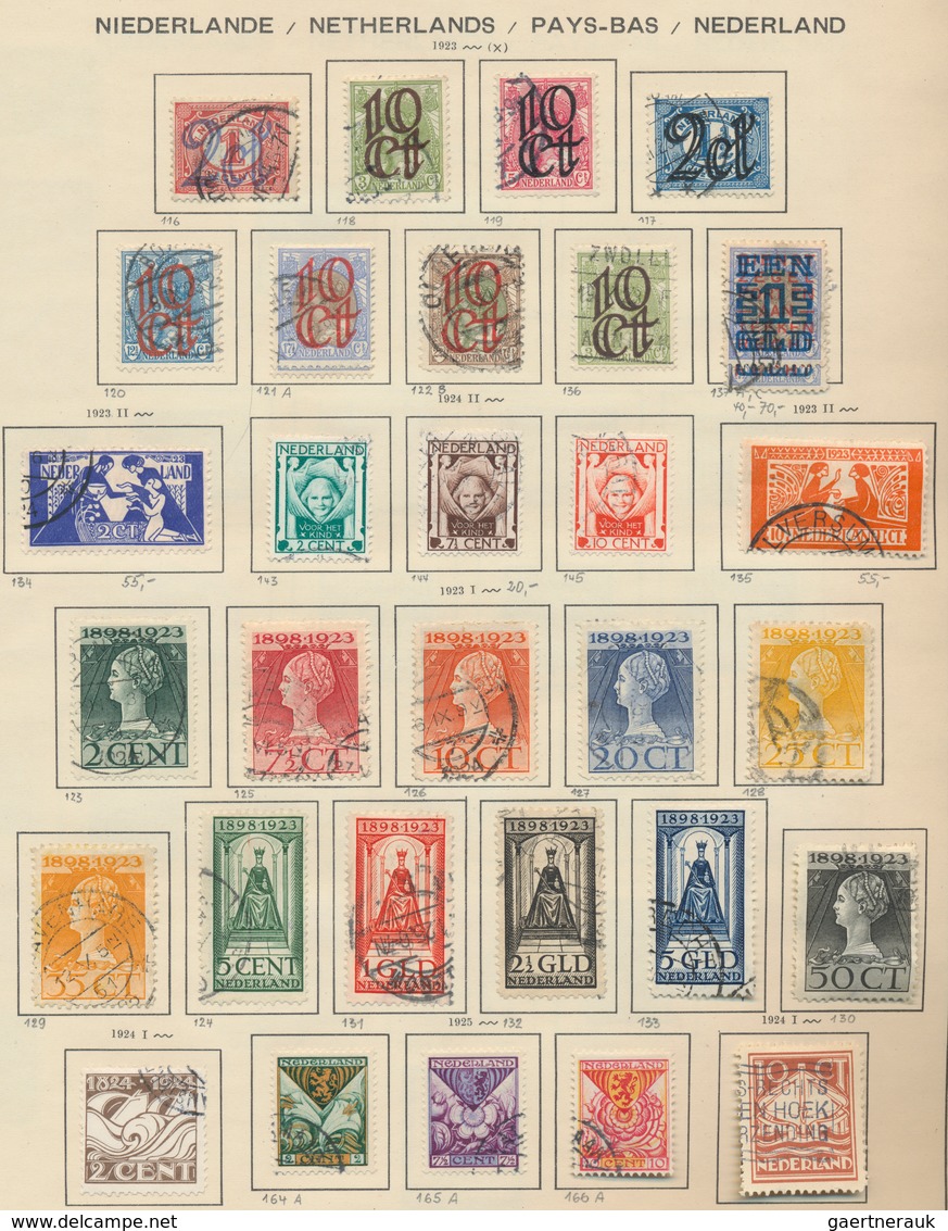 Niederlande: 1852/1980 (ca): Ab Nr 1 Meist Gestempelt Und Gut Besetzt, Ab 1936 Wenige Postfrisch Und - Sonstige & Ohne Zuordnung