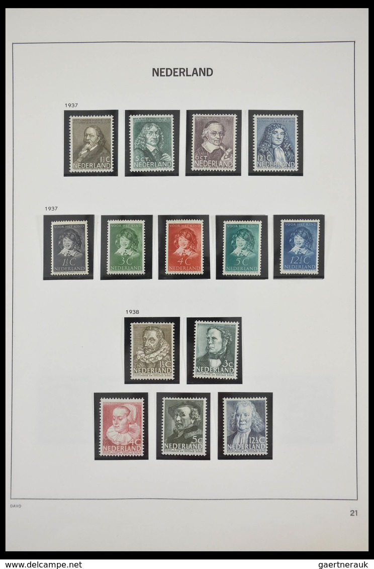 Niederlande: 1852-1992: Very well filled, MNH, mint hinged and used collection Netherlands 1852-1992