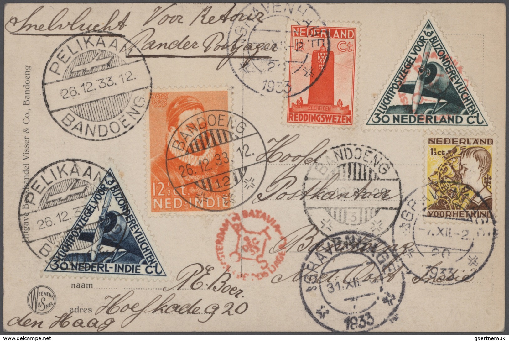 Niederlande: 1862/1966, Assortment Of Apprx. 112 Covers/cards, Showing A Nice Range Of Attractive Fr - Otros & Sin Clasificación