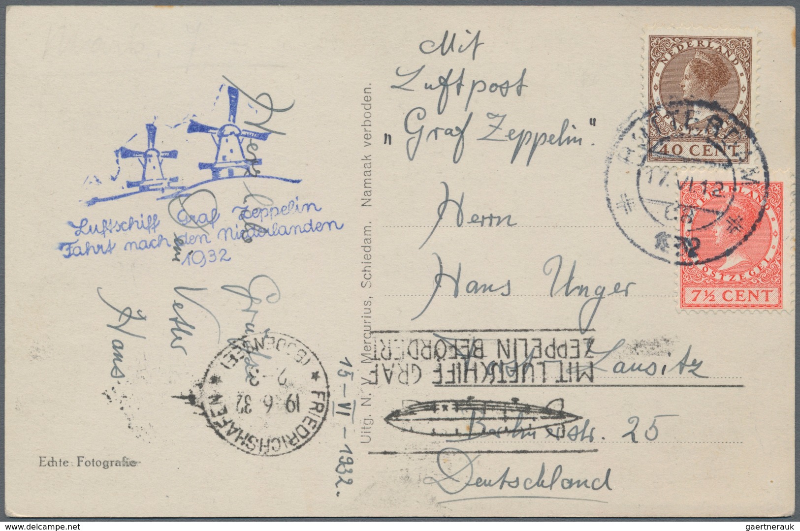 Niederlande: 1864/1997, accumulation of ca. 640 covers, postcards and postal stationeries, incl. pos