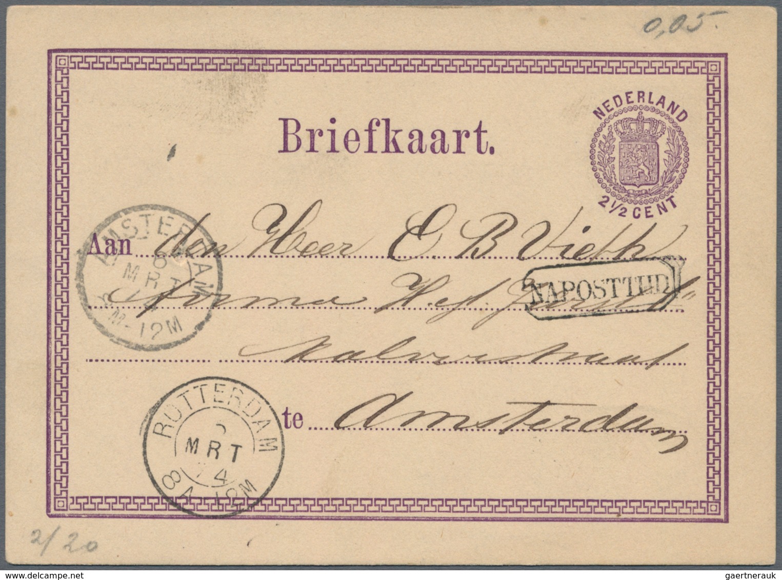 Niederlande: 1873/1980 (ca.), Accumulation Of Ca. 470 Covers, Cards And Unused And Used Postal Stati - Sonstige & Ohne Zuordnung