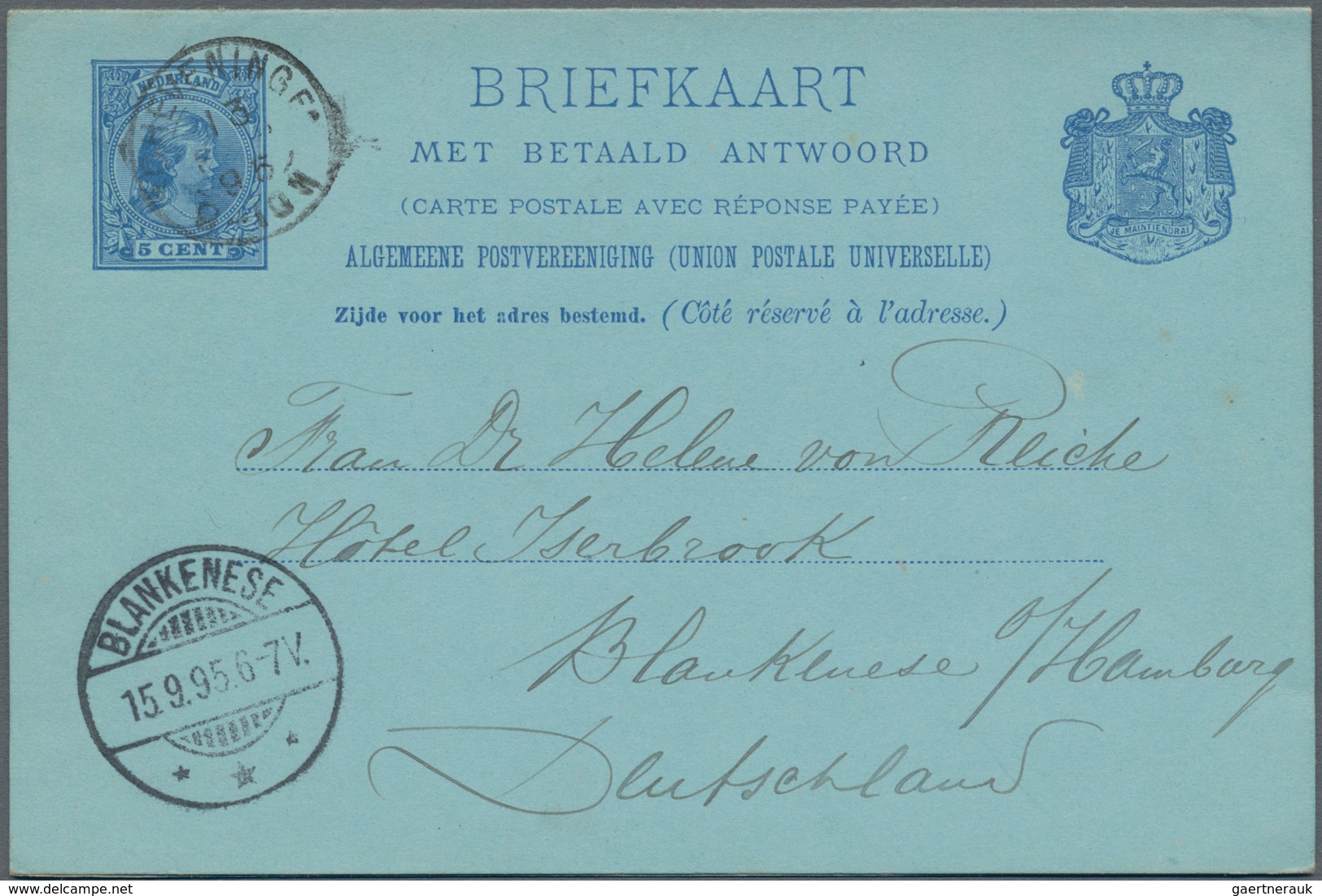 Niederlande: 1873/1980 (ca.), Accumulation Of Ca. 470 Covers, Cards And Unused And Used Postal Stati - Autres & Non Classés