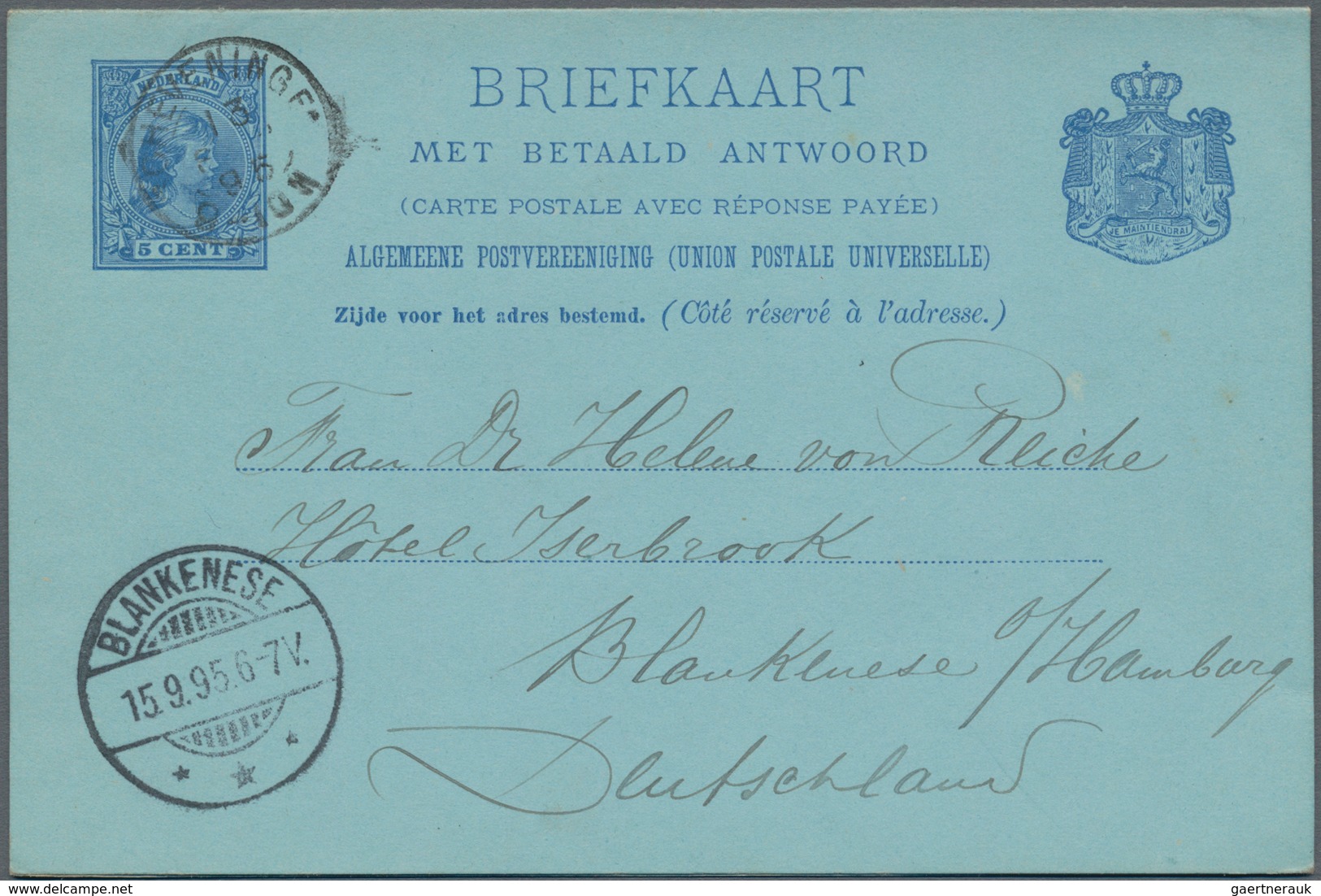 Niederlande: 1873/1980 (ca.), Accumulation Of Ca. 470 Covers, Cards And Unused And Used Postal Stati - Andere & Zonder Classificatie