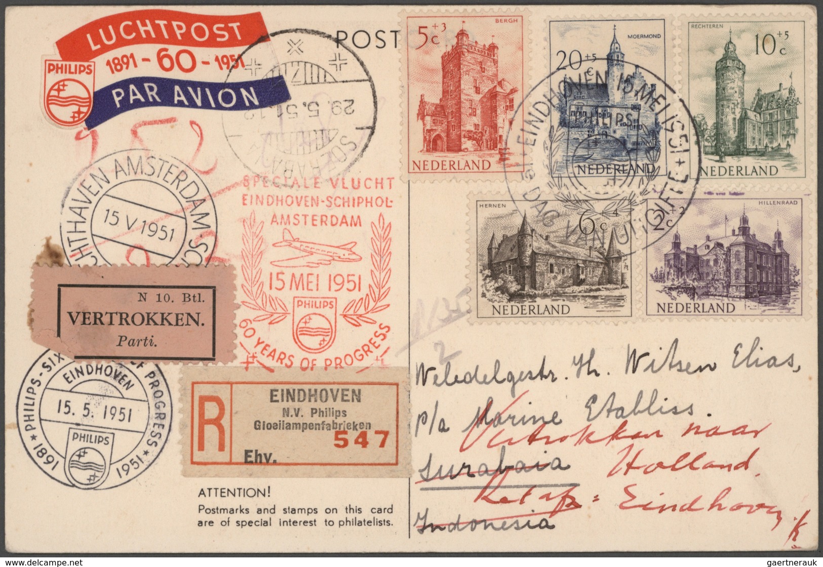 Niederlande: 1877/1957, Netherlands/colonies, Holding Of Apprx. 140 Covers/cards/stationeries/ppc Wi - Autres & Non Classés