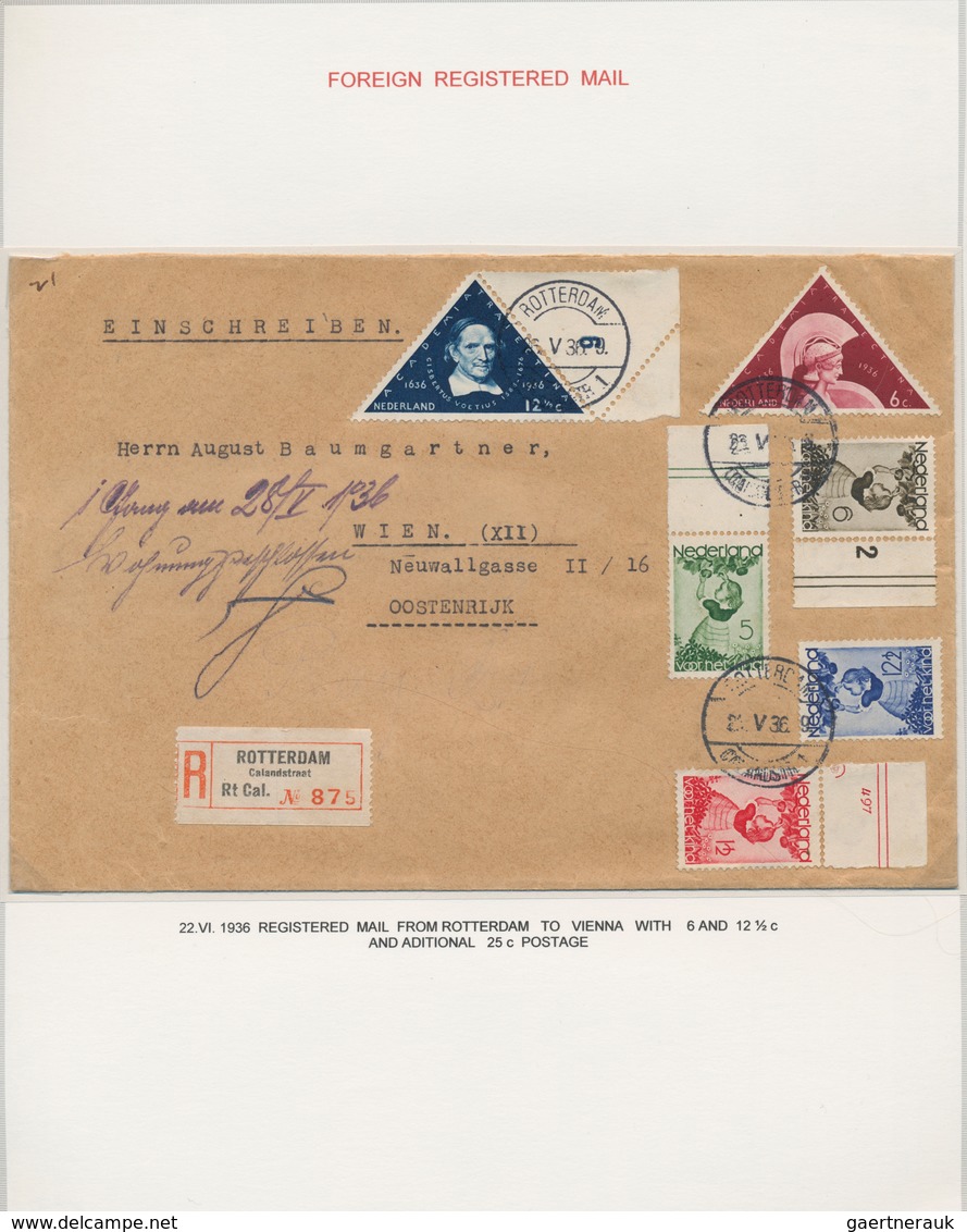 Niederlande: 1936 "Academia Traiectina" - 300th Anniversary Of Utrecht's University: Specialized Col - Autres & Non Classés