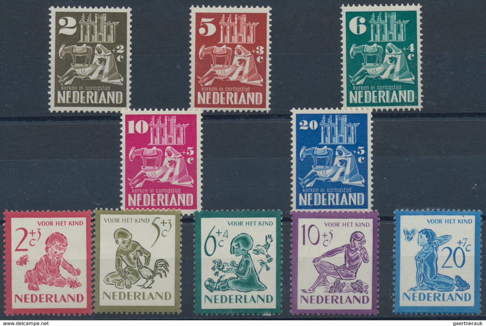 Niederlande: 1950/1996, Dealer's Stock Of Year Sets On Stockcards, Seald In Plastic Sleeves With 25 - Autres & Non Classés