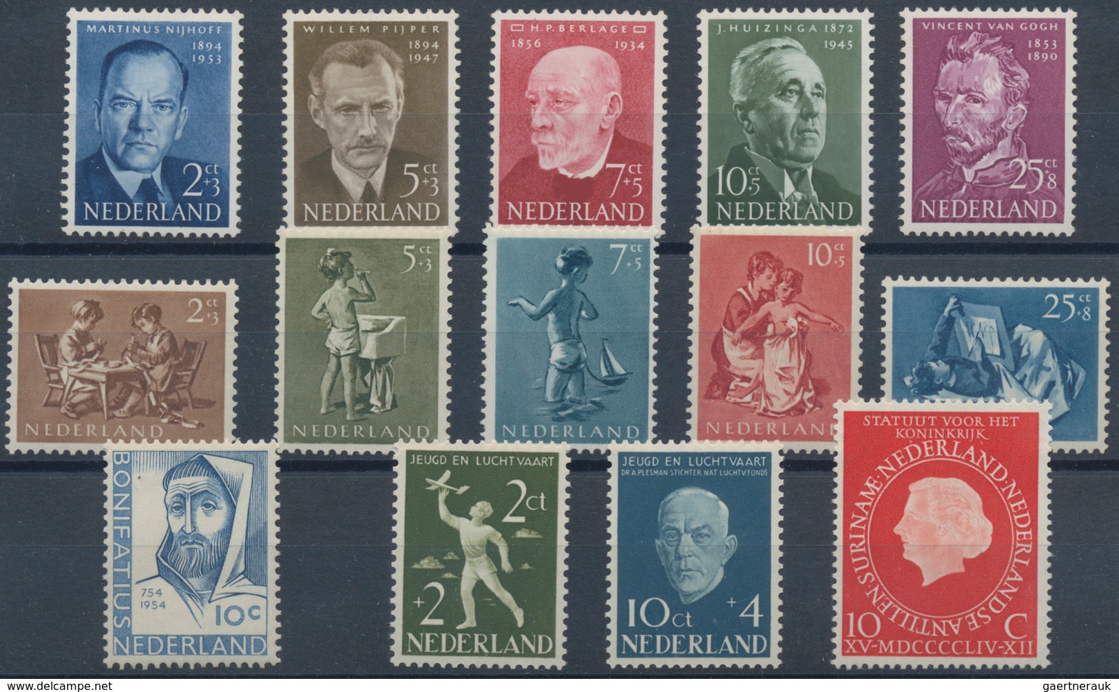 Niederlande: 1950/1996, Dealer's Stock Of Year Sets On Stockcards, Seald In Plastic Sleeves With 25 - Autres & Non Classés