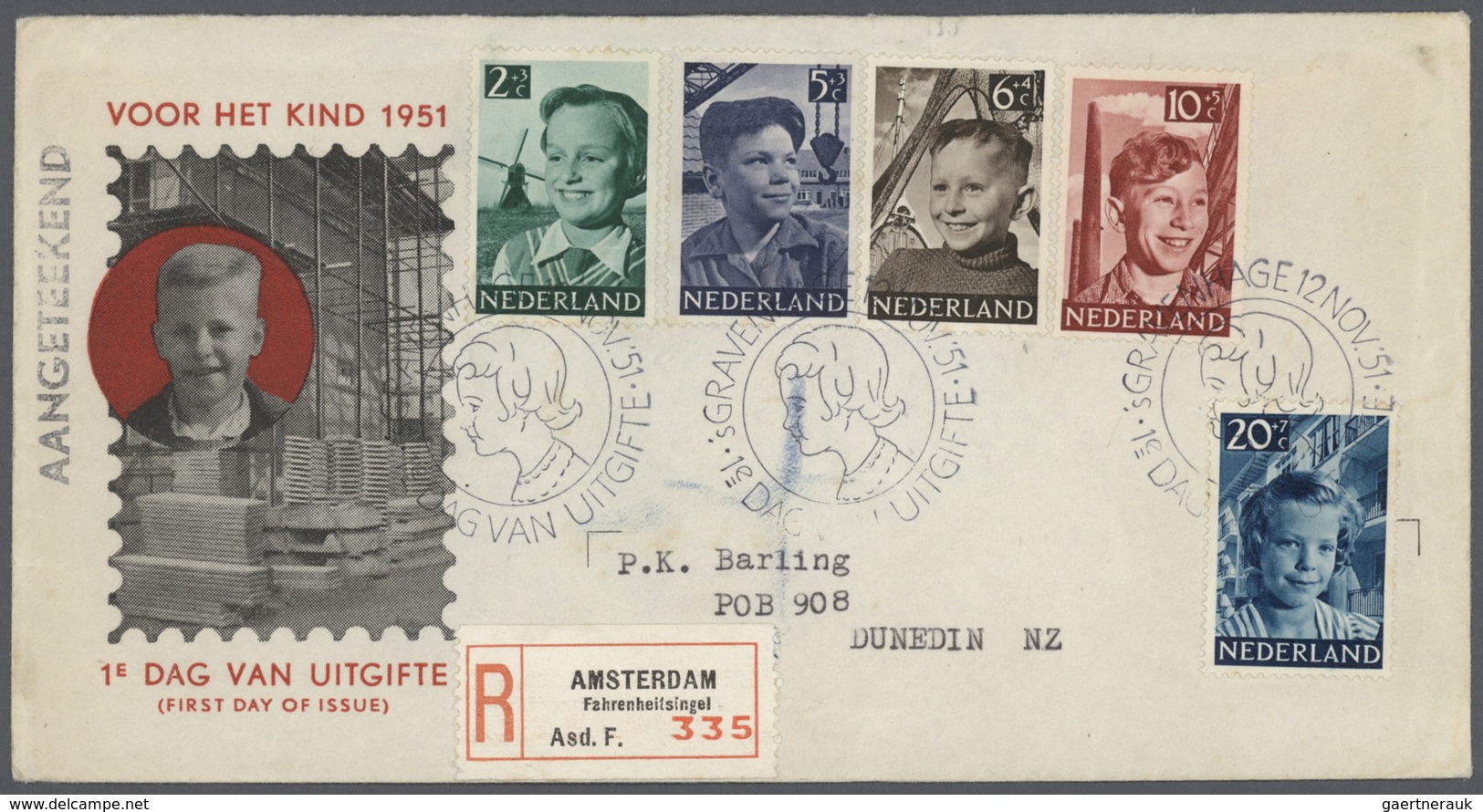 Niederlande: 1950/1998, Collection Of Apprx. 460 F.d.c. With Many Better Pieces Of 1950s, E.g. 1950 - Otros & Sin Clasificación